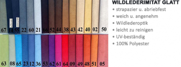 Wildlederimitat glatt