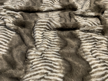 Kunstpelz Zebra