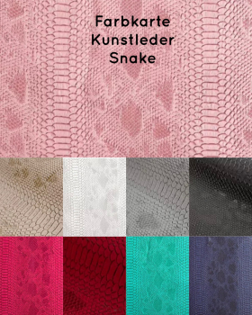 Kunstleder Schlangenoptik