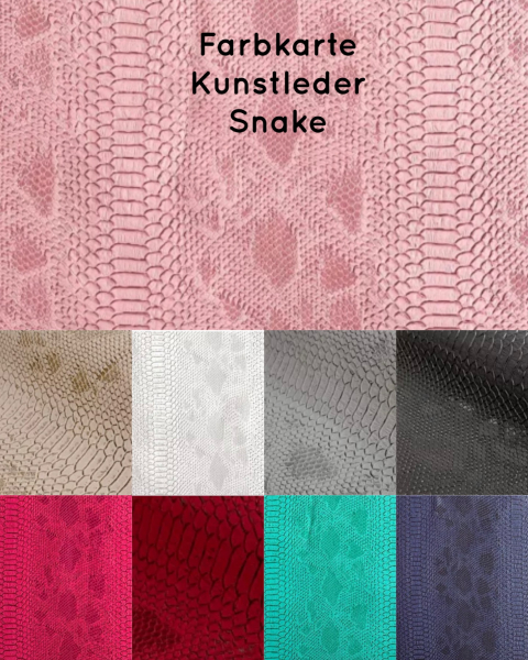 Kunstleder Schlangenoptik